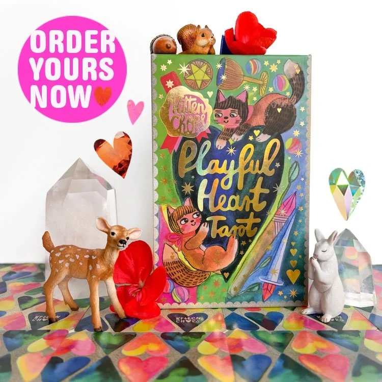 Playful Heart Tarot REPRINT! — KittenChops Illustration